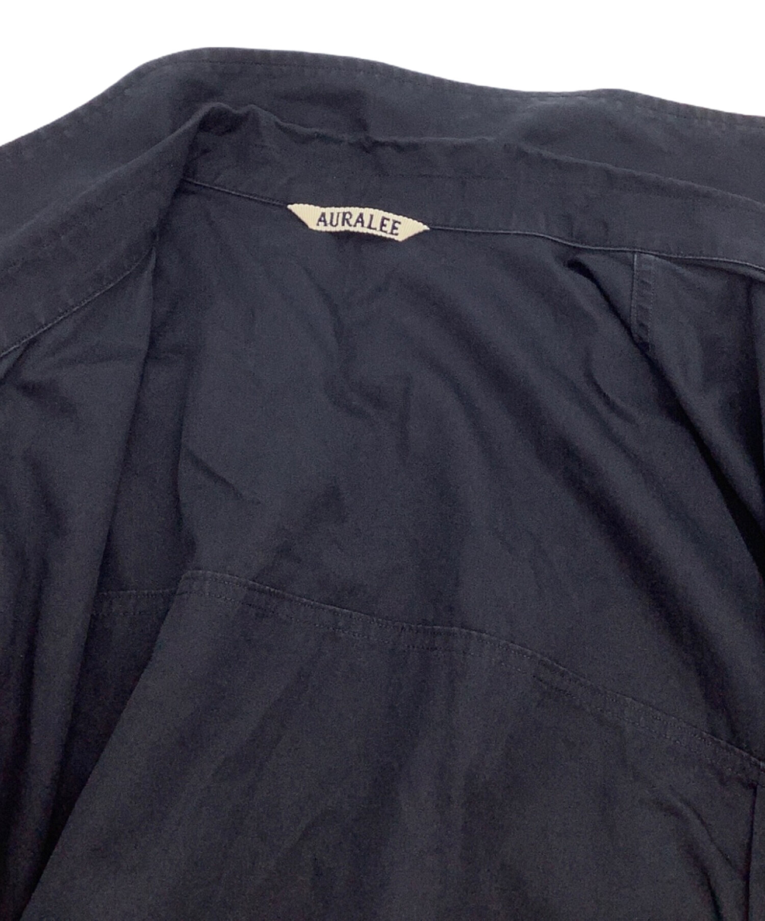 中古・古着通販】AURALEE (オーラリー) 半袖シャツ ネイビー サイズ:4