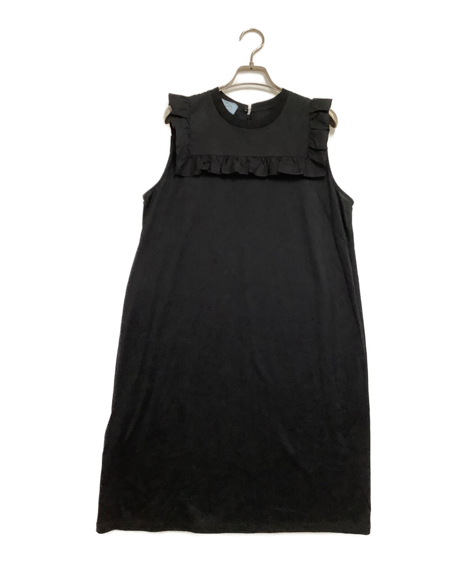 中古・古着通販】PRADA (プラダ) ノースリーブワンピース ブラック