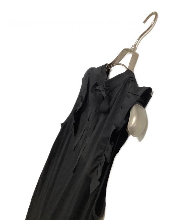 中古・古着通販】PRADA (プラダ) ノースリーブワンピース ブラック