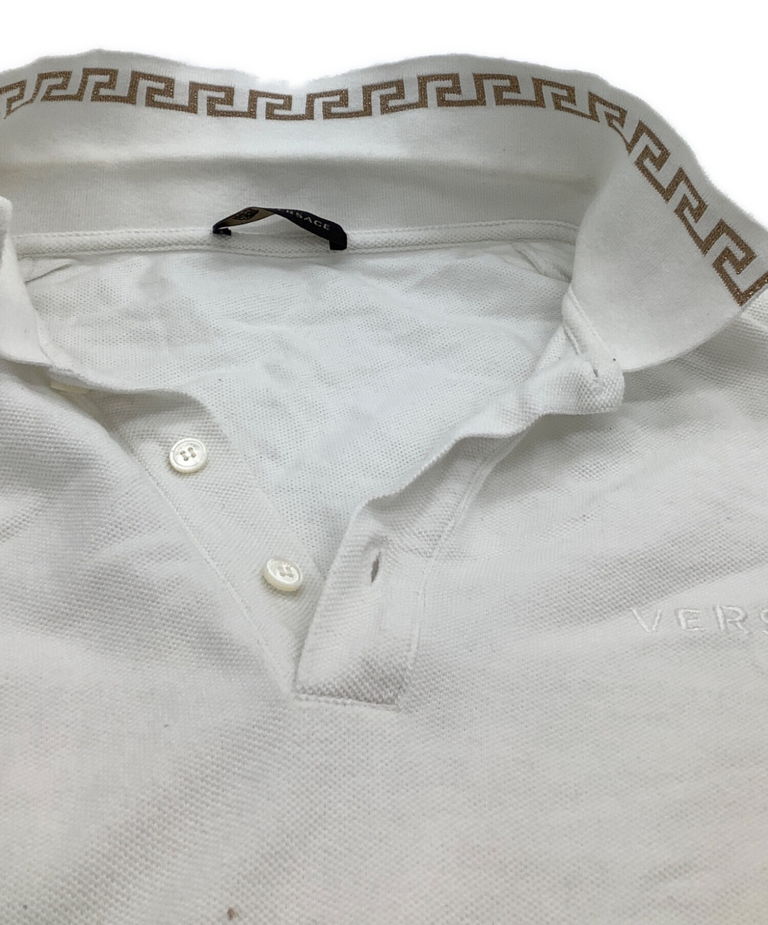 中古・古着通販】VERSACE (ヴェルサーチェ) 半袖ポロシャツ ホワイト
