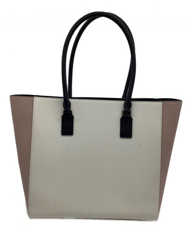 未使用品　kate spade トートバッグ ホワイト/ピンク　2way 中古・古着通販】Kate Spade (ケイトスペード) トートバッグ ホワイト