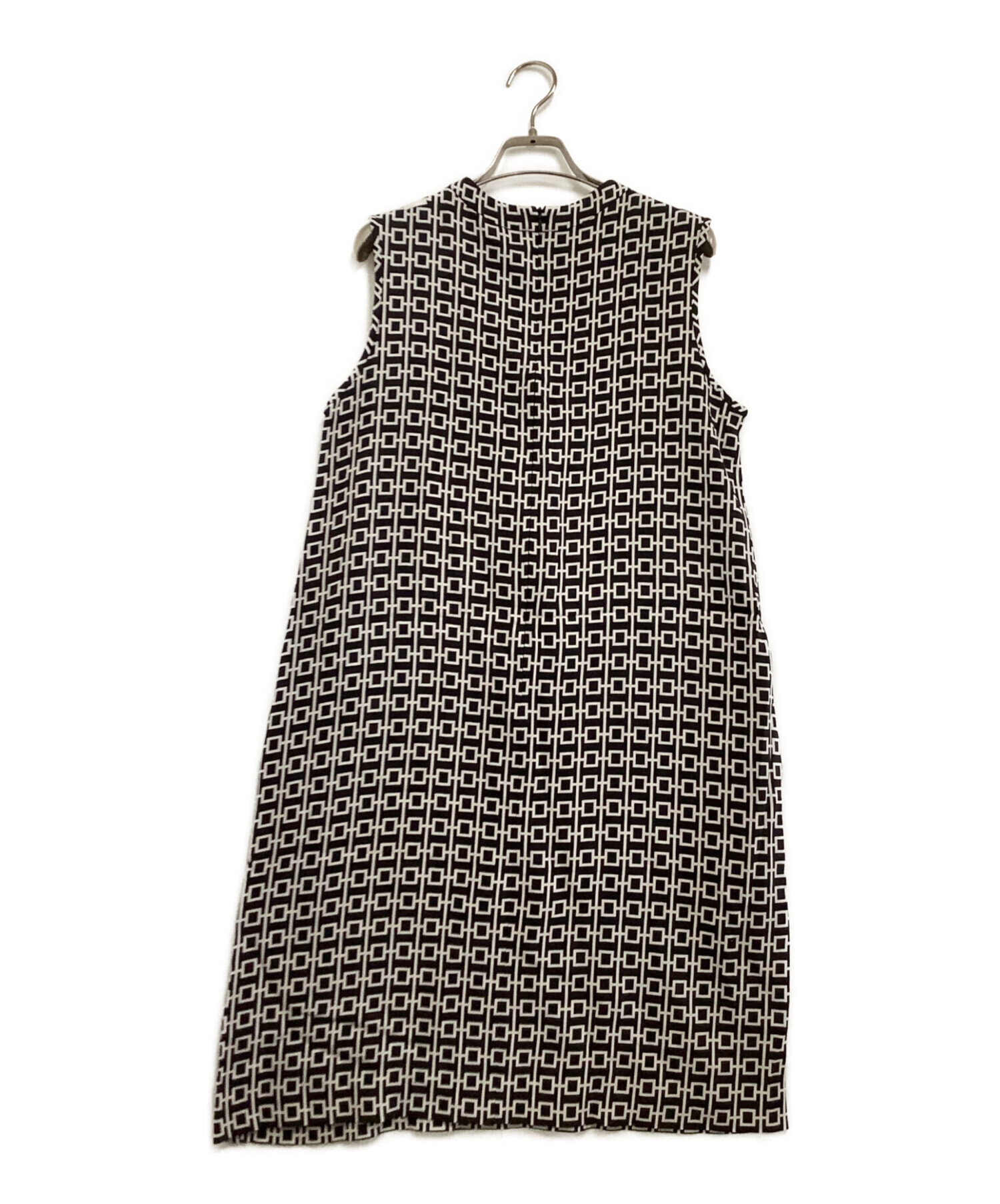 @*様 MaxMara ノースリーブチェック柄ロングワンピース　エスマックスマー 中古・古着通販】'S Max Mara (エスマックスマーラ) ノースリーブ