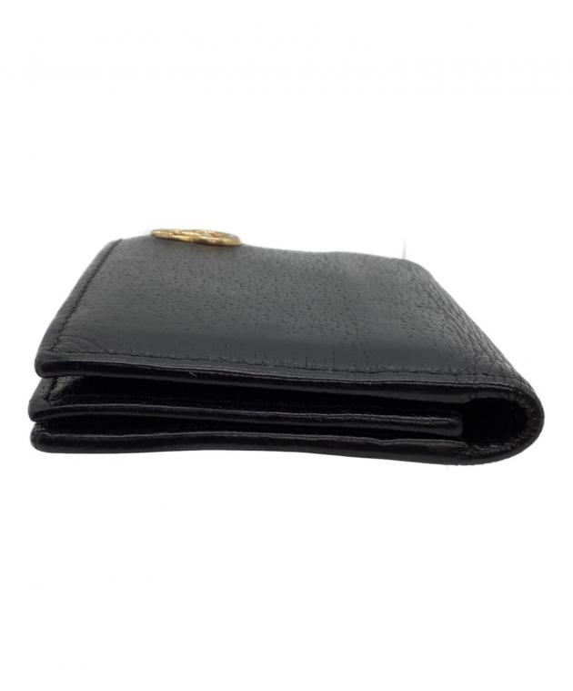 中古・古着通販】GUCCI (グッチ) カードケース GGマーモント ブラック