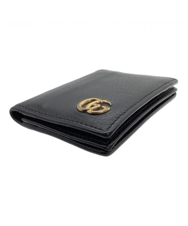 中古・古着通販】GUCCI (グッチ) カードケース GGマーモント ブラック