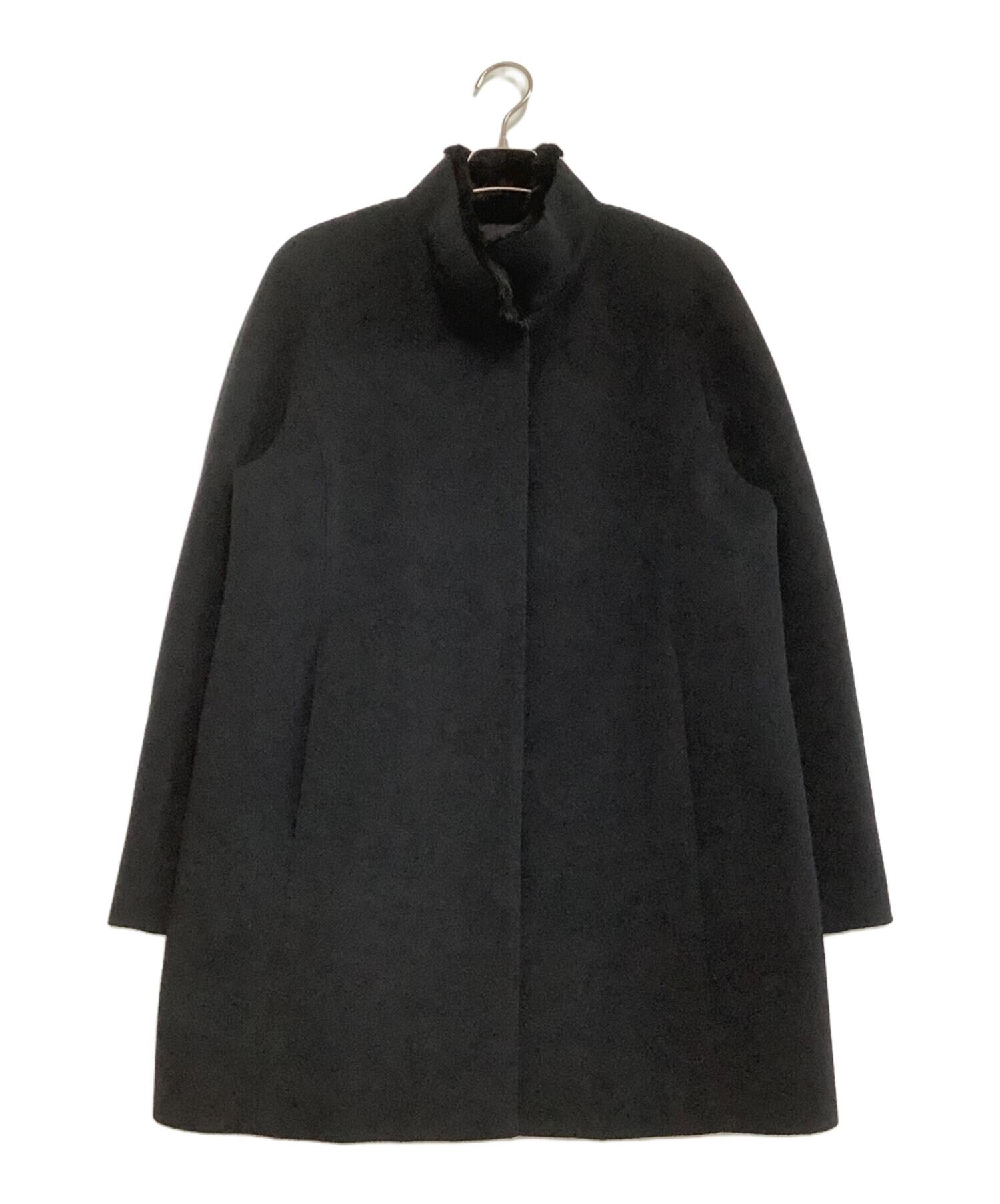 中古・古着通販】LEILIAN (レリアン) カシミヤコート ブラック サイズ