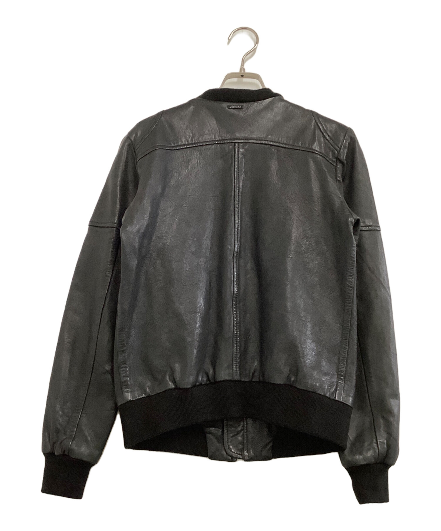 ディーゼル　diesel ラムレザージャケット 中古・古着通販】DIESEL (ディーゼル) ラムレザージャケット ブラック
