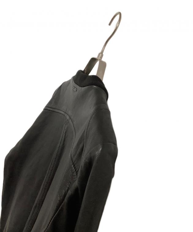 中古・古着通販】DIESEL (ディーゼル) ラムレザージャケット ブラック