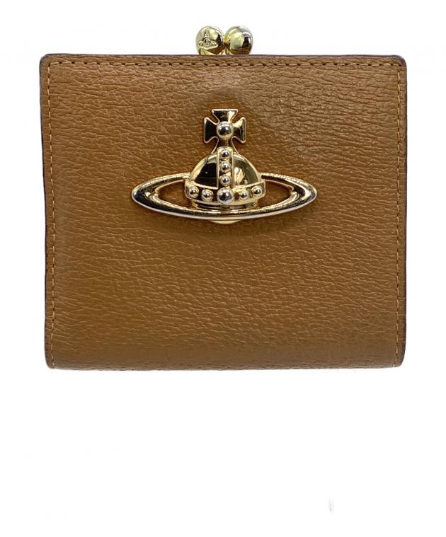 新品Vivienne Westwood茶 コーヒー 金色 蝶々留め 可愛いお財布 中古・古着通販】Vivienne Westwood (ヴィヴィアンウエストウッド