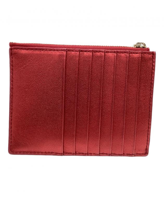 中古・古着通販】FURLA (フルラ) カードケース CAMELIA レッド