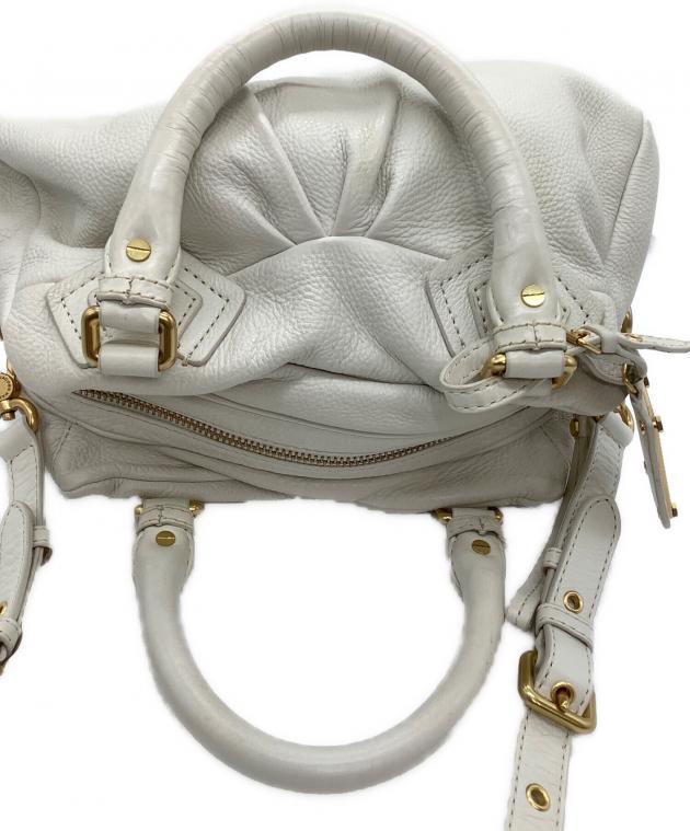 Marc Jacobs バッグ クラシック Q 2way アイボリー　ホワイト 中古・古着通販】Marc by Marc Jacobs (マークバイマークジェイコブス