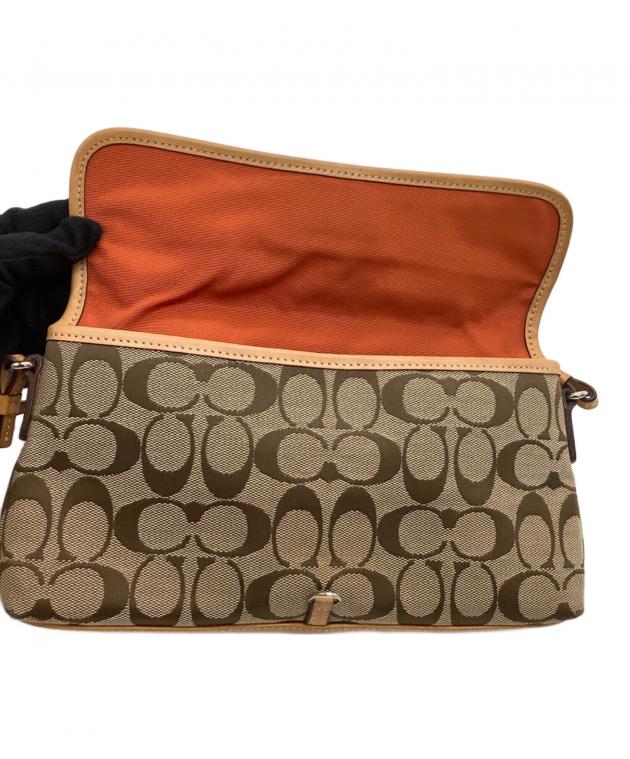 中古・古着通販】COACH (コーチ) ワンショルダーバッグ シグネチャー