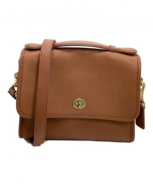 中古・古着通販】COACH (コーチ) レザーショルダーバッグ OLD COACH