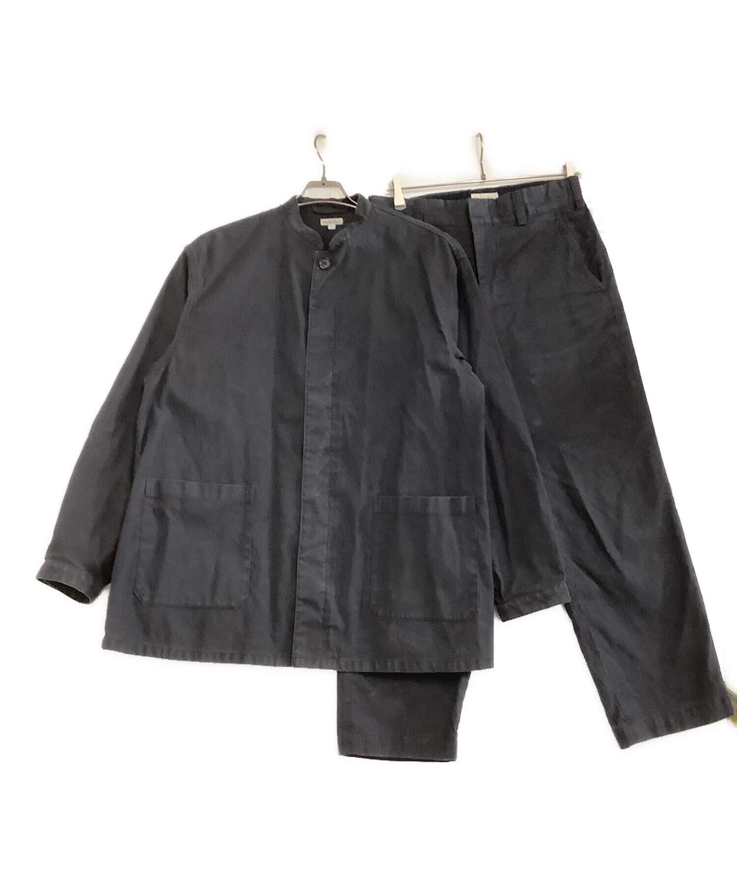 【Steve Alan】スティーブンアラン セットアップ L ブラック 中古・古着通販】STEVEN ALAN (スティーブンアラン) セットアップ