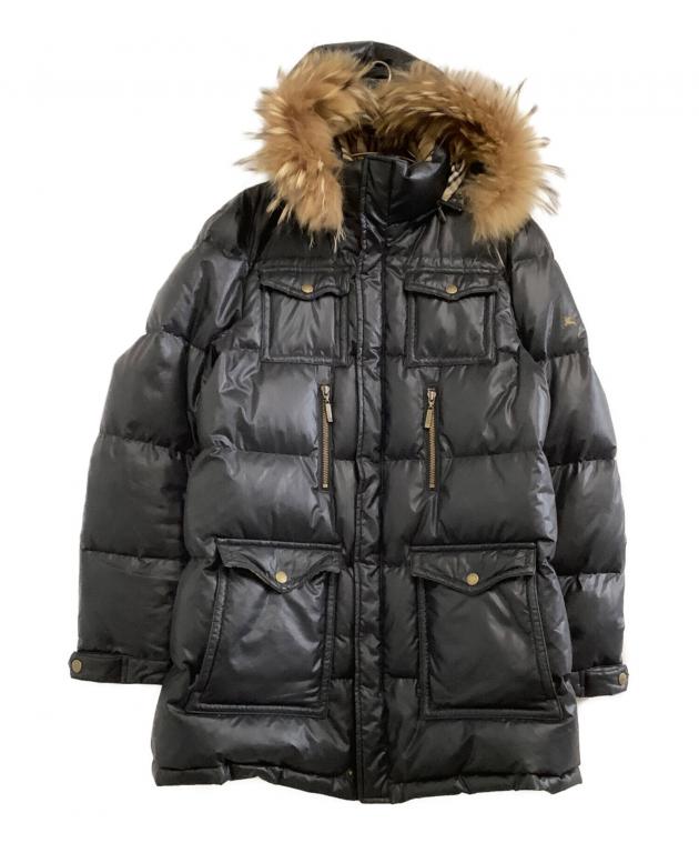 BURBERRY BLACK LABEL ブラウン ダウンジャケット M 中古・古着通販】BURBERRY BLACK LABEL (バーバリーブラックレーベル