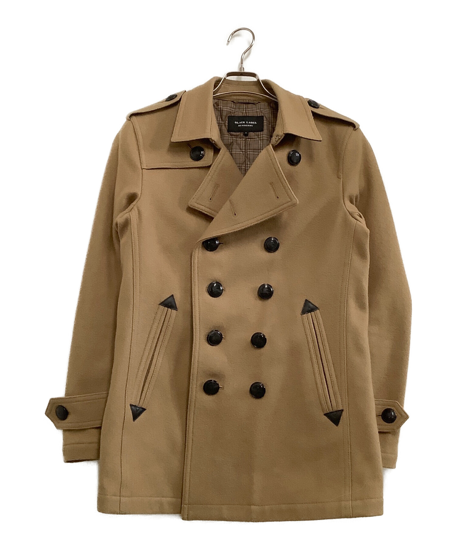 値下可！ BURBERRY BLACK LABEL Pコート 中古・古着通販】BURBERRY BLACK LABEL (バーバリーブラックレーベル