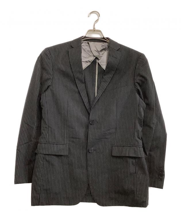 再々値下げ　バーバリー　ブラックレーベル　グレー ストライプ スーツ　ベスト付 中古・古着通販】BURBERRY BLACK LABEL (バーバリーブラックレーベル