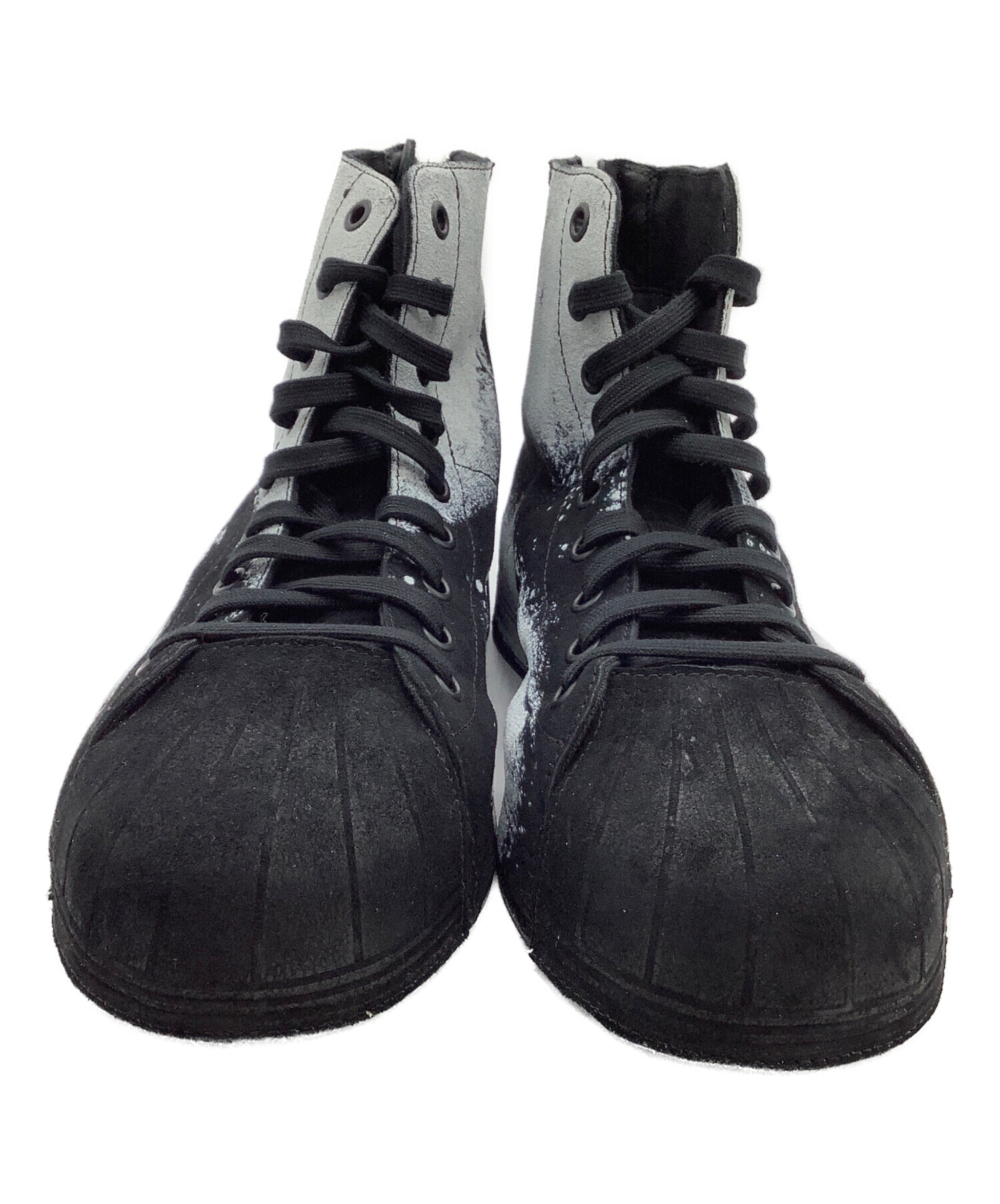 Y-3 ハイカットスニーカー ブラック/グレー 中古・古着通販】Y-3 (ワイスリー) ハイカットスニーカー NIZZASTAR HI