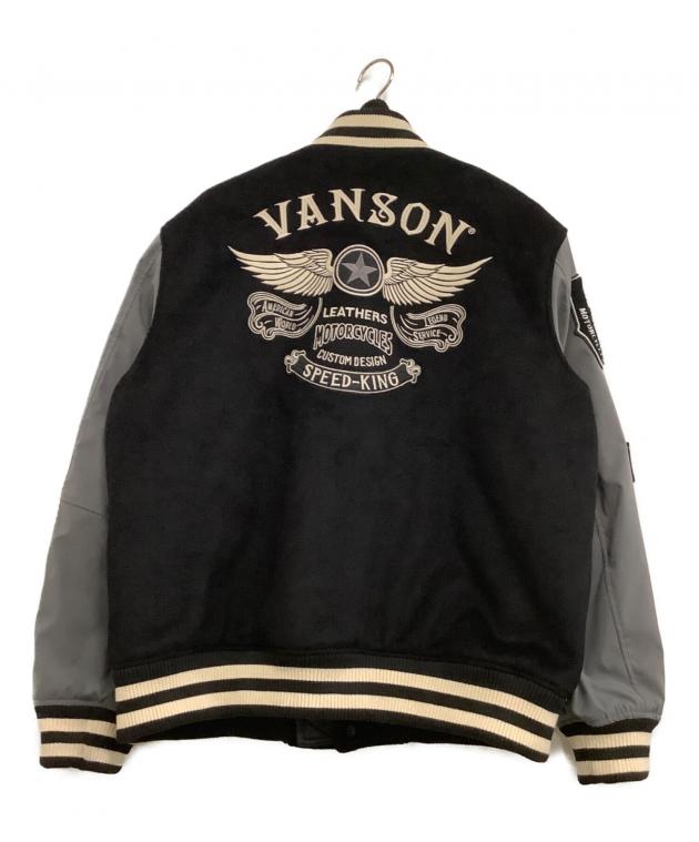 中古・古着通販】VANSON (バンソン) スタジャン STREET TRACK ブラック