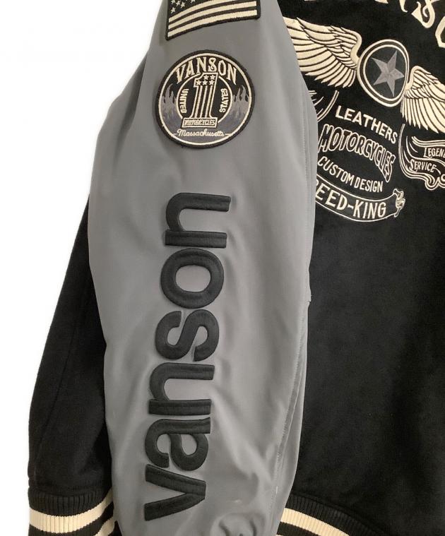 中古・古着通販】VANSON (バンソン) スタジャン STREET TRACK ブラック