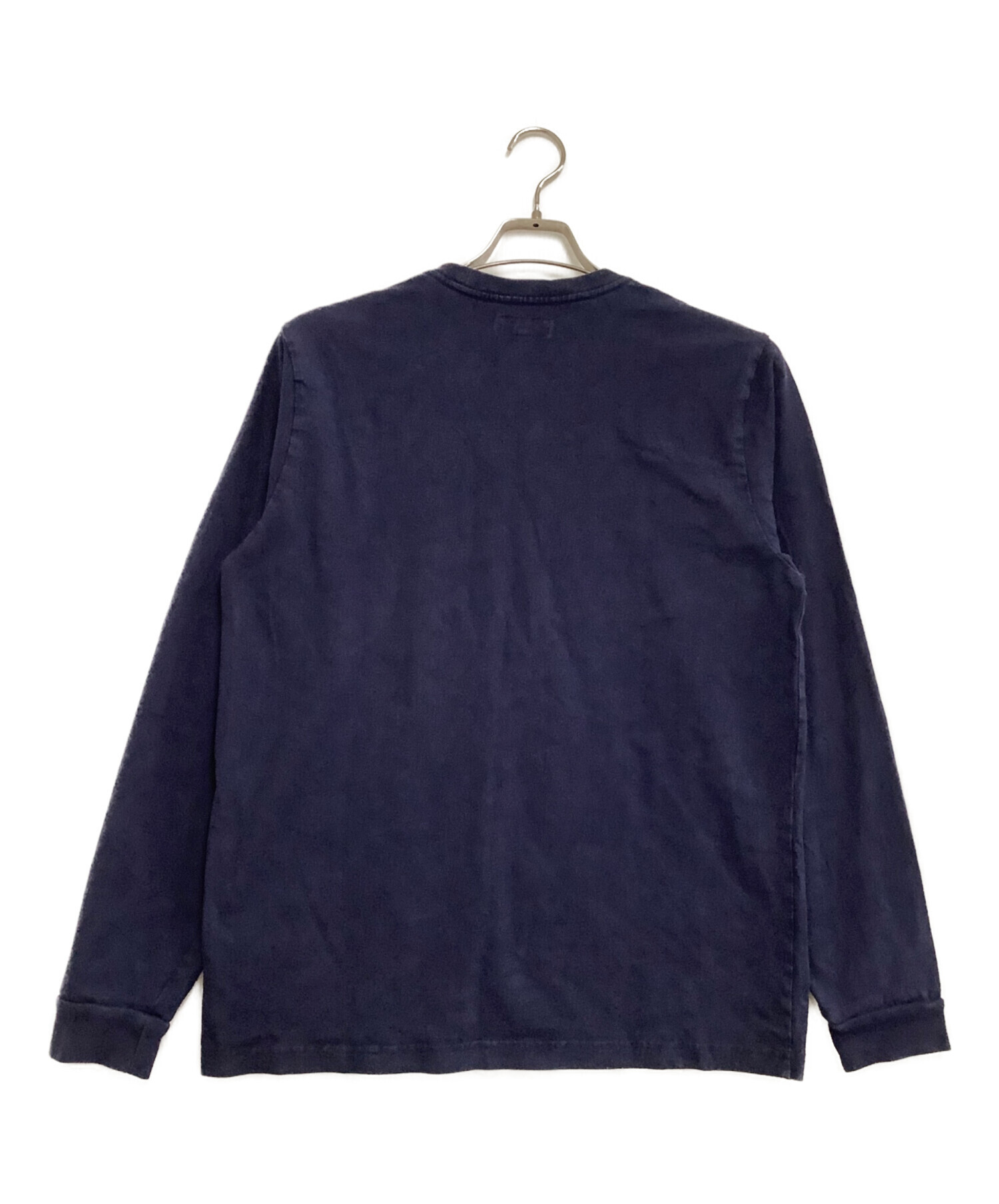 Stussy ダークブルー 長袖シャツ 中古・古着通販】stussy (ステューシー) 長袖Tシャツ ネイビー サイズ
