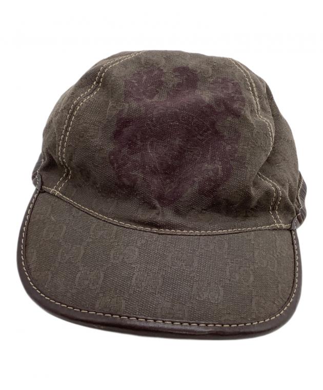 中古・古着通販】GUCCI (グッチ) キャップ ブラウン｜ブランド・古着
