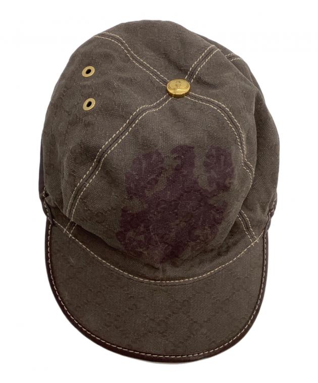 【新品未使用】GUCCI キャップ 中古・古着通販】GUCCI (グッチ) キャップ ブラウン｜ブランド・古着