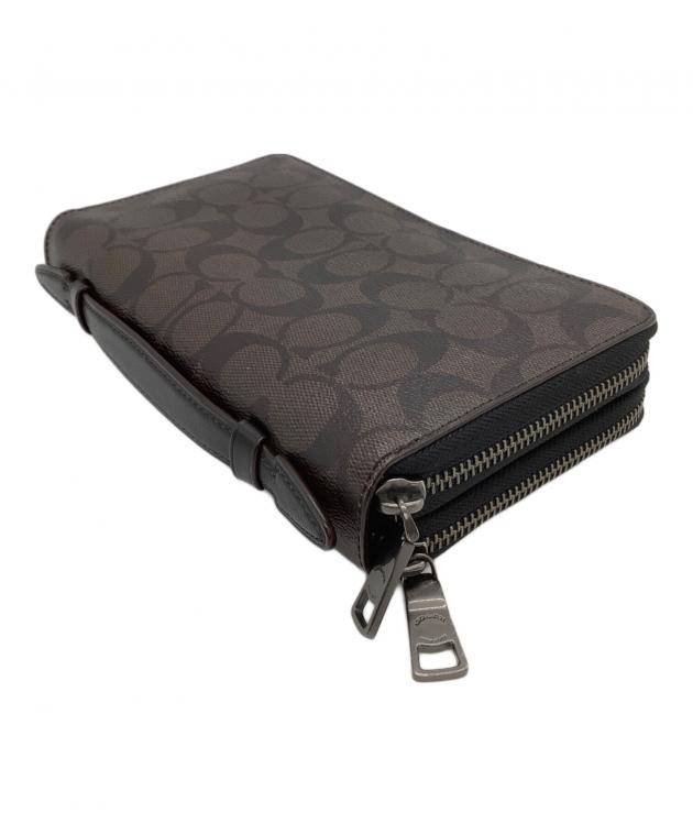 懐古 中古・古着通販】COACH (コーチ) セカンドバッグ シグネチャー ダブル