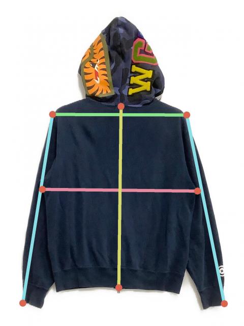 中古・古着通販】A BATHING APE (アベイシングエイプ) ジップパーカー