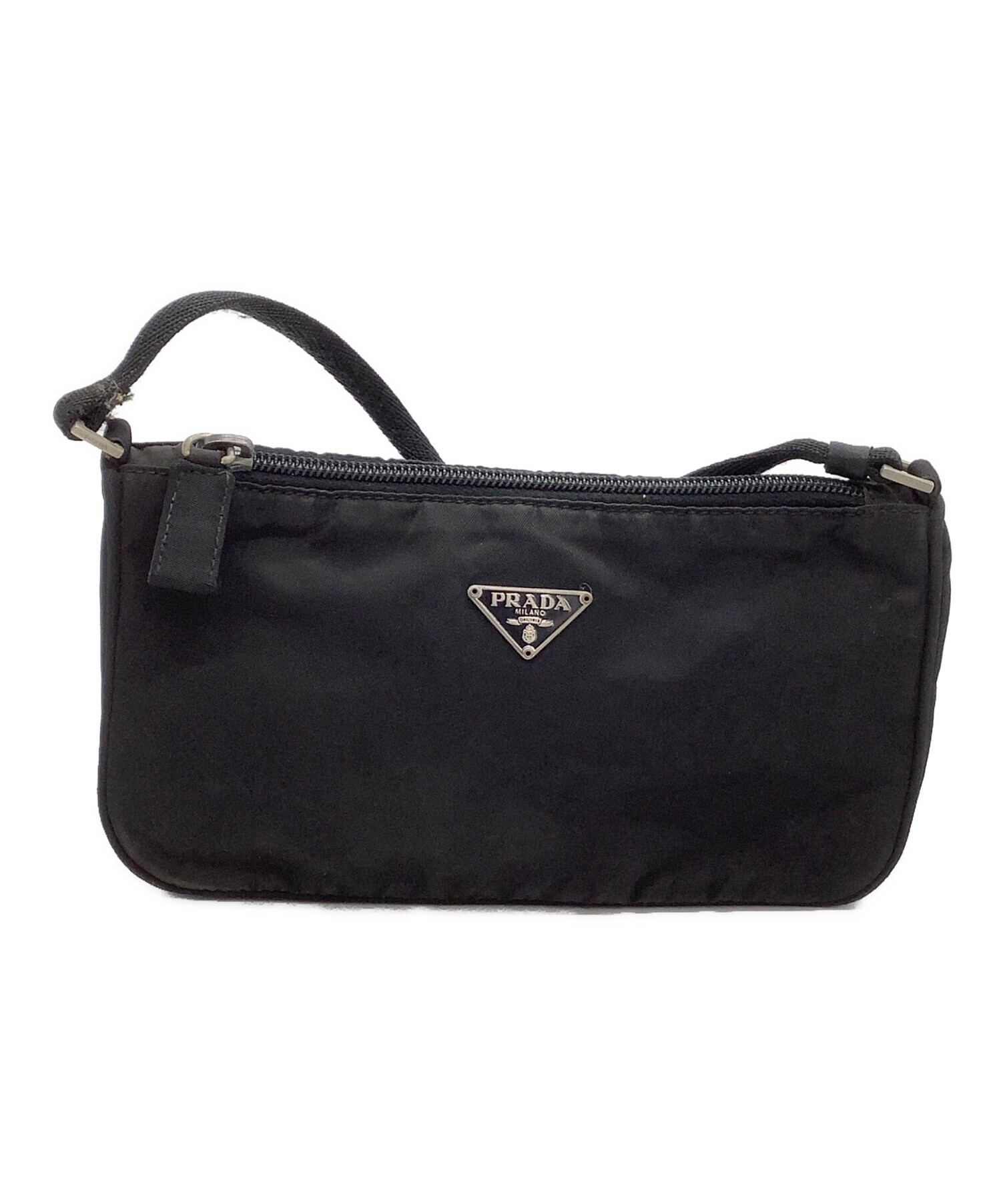 中古・古着通販】PRADA (プラダ) アクセサリーポーチ ブラック