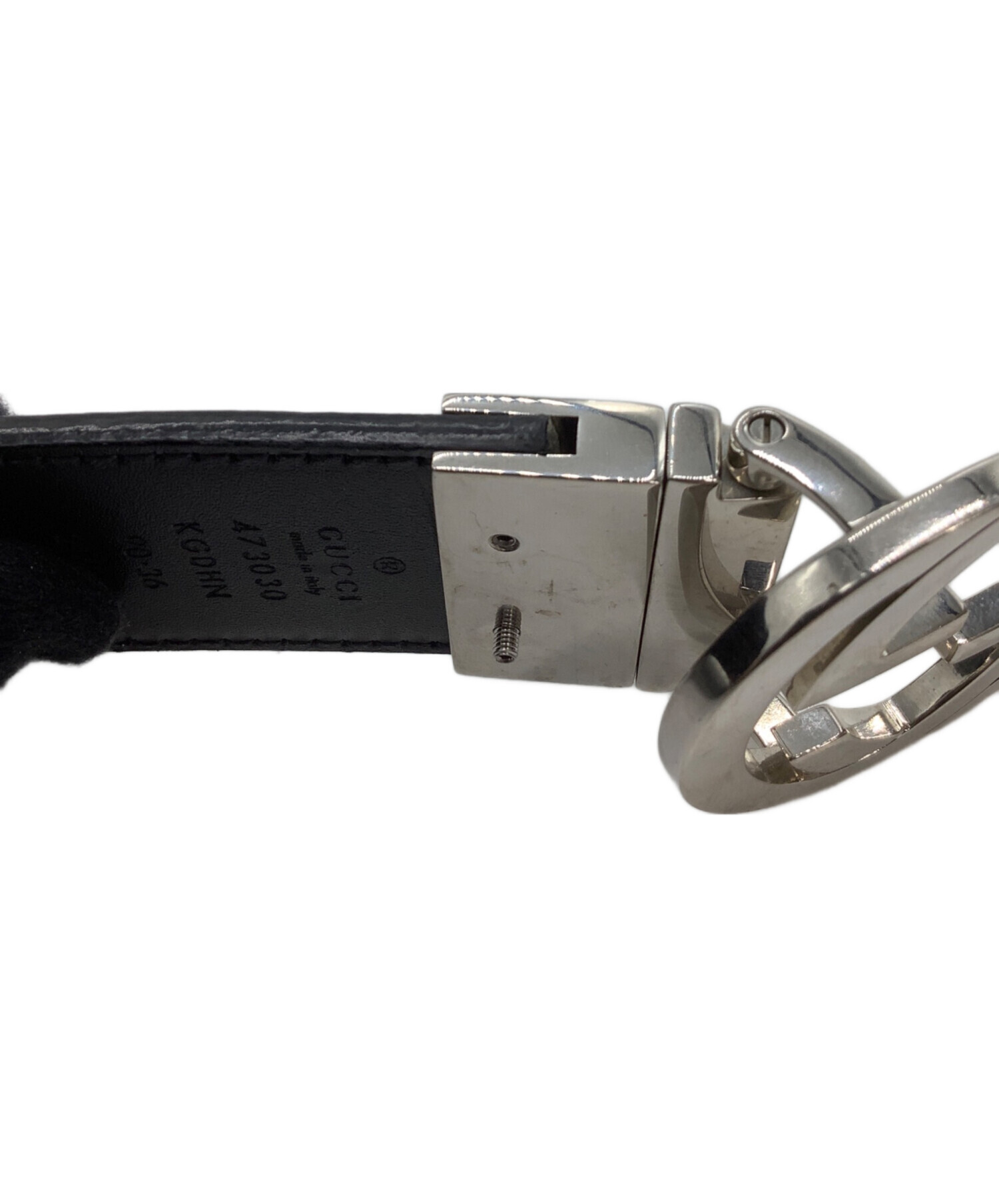 中古・古着通販】GUCCI (グッチ) レザーベルト ベージュ サイズ:90-36
