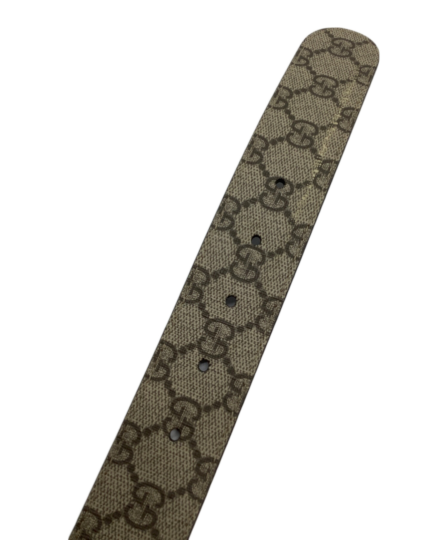 中古・古着通販】GUCCI (グッチ) レザーベルト ベージュ サイズ:90-36