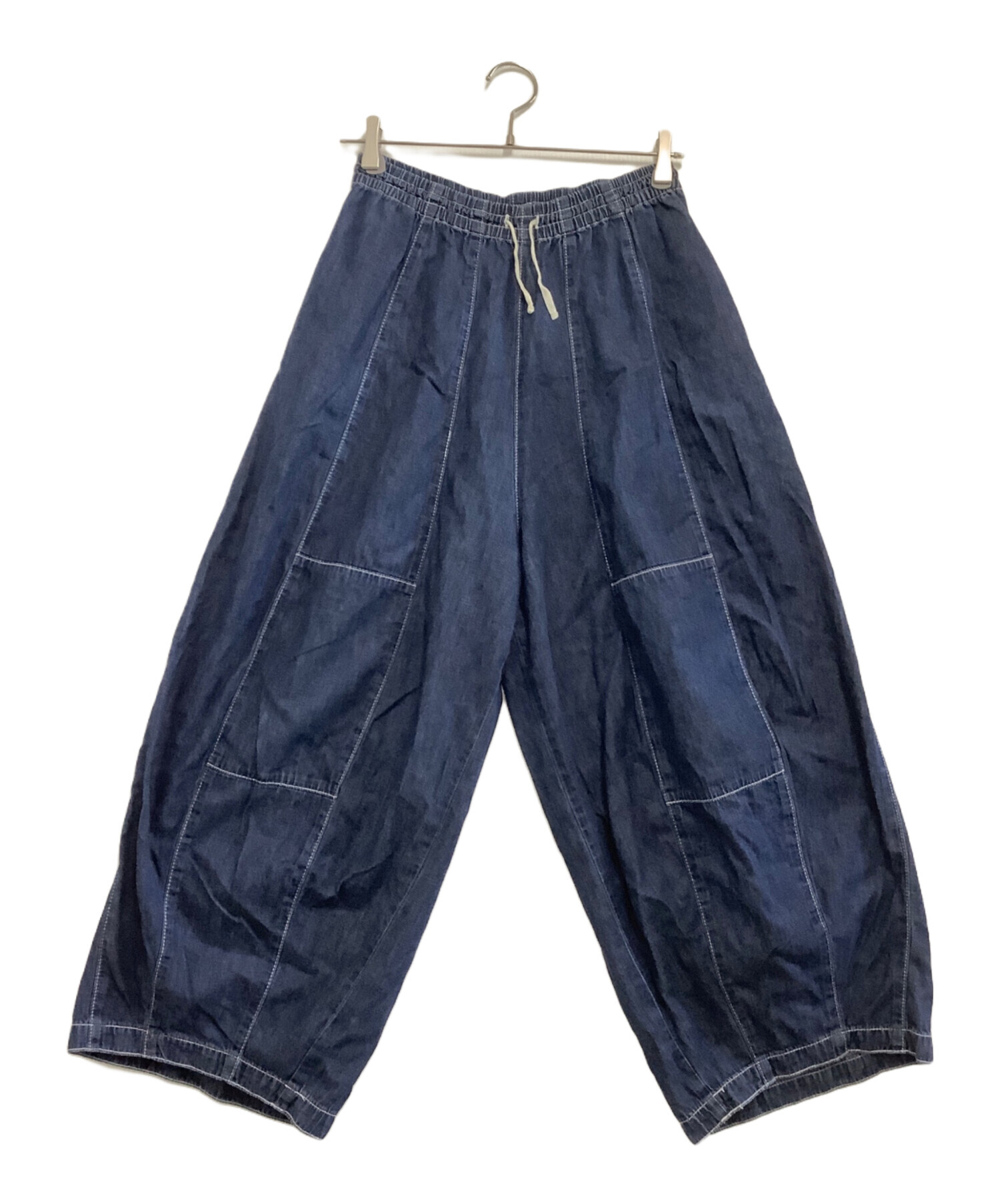 中古・古着通販】Needles (ニードルズ) ワイドデニムパンツ ネイビー