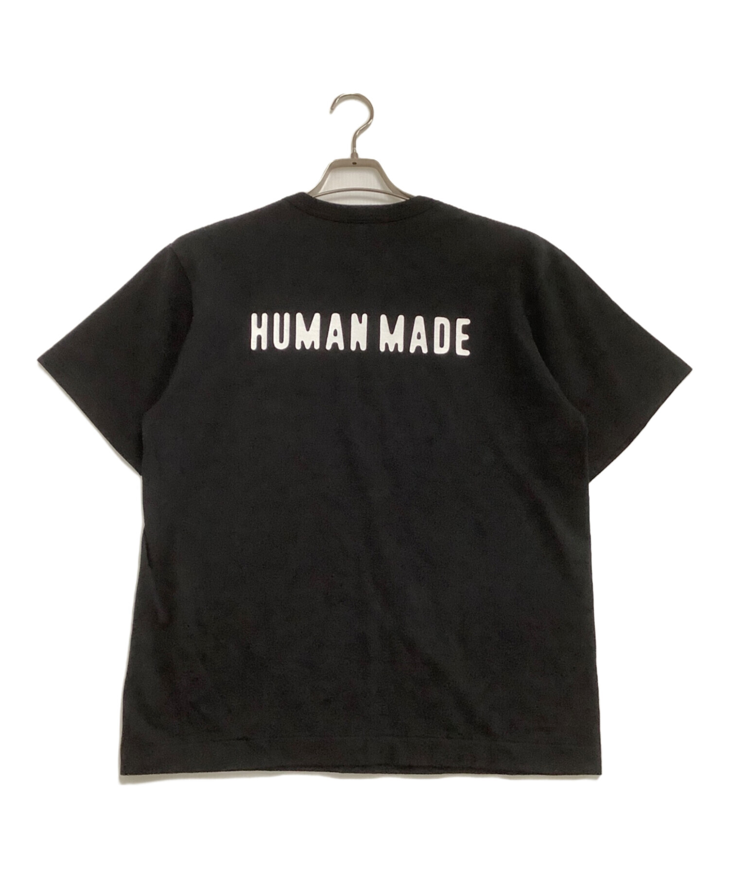 『中古』HUMANMADE 半袖シャツ 中古・古着通販】HUMAN MADE (ヒューマンメイド) 半袖Tシャツ ブラック