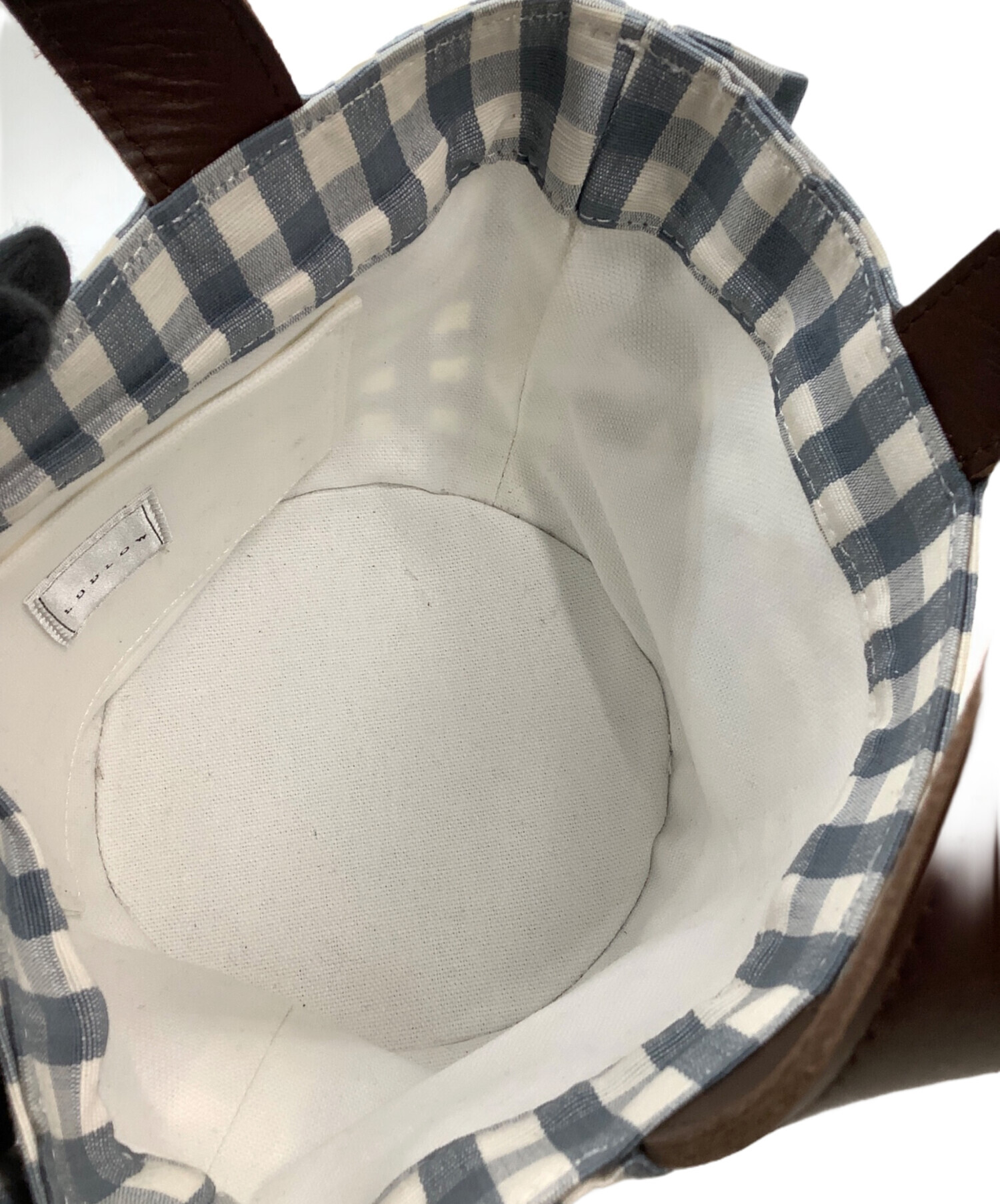 中古・古着通販】LUDLOW (ラドロー) ミニバッグ ギンガムチェック