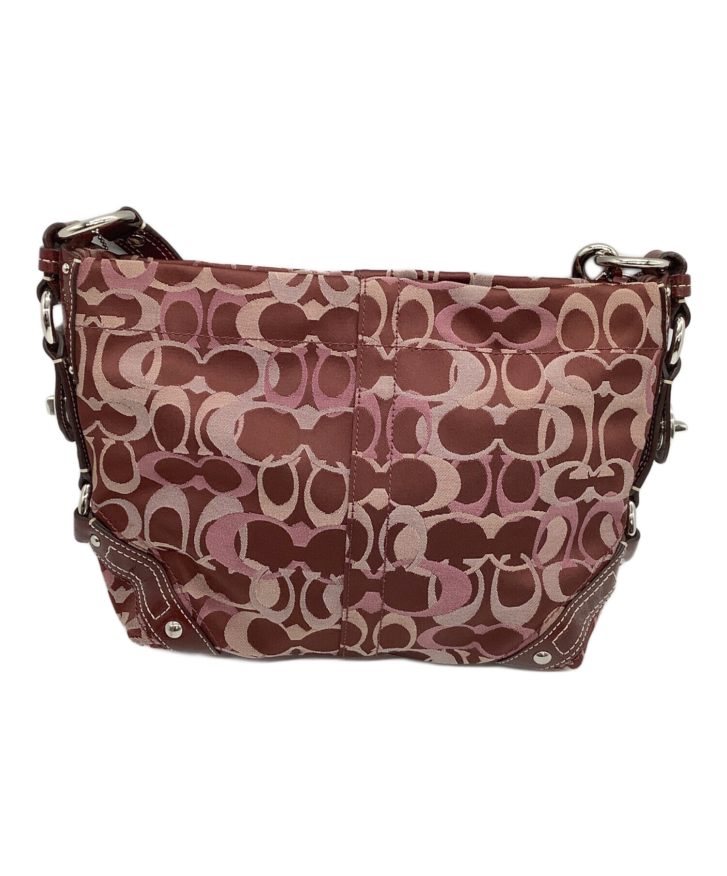 COACH ワンショルダー バッグ シグネチャー 中古・古着通販】COACH (コーチ) ワンショルダーバッグ シグネチャー