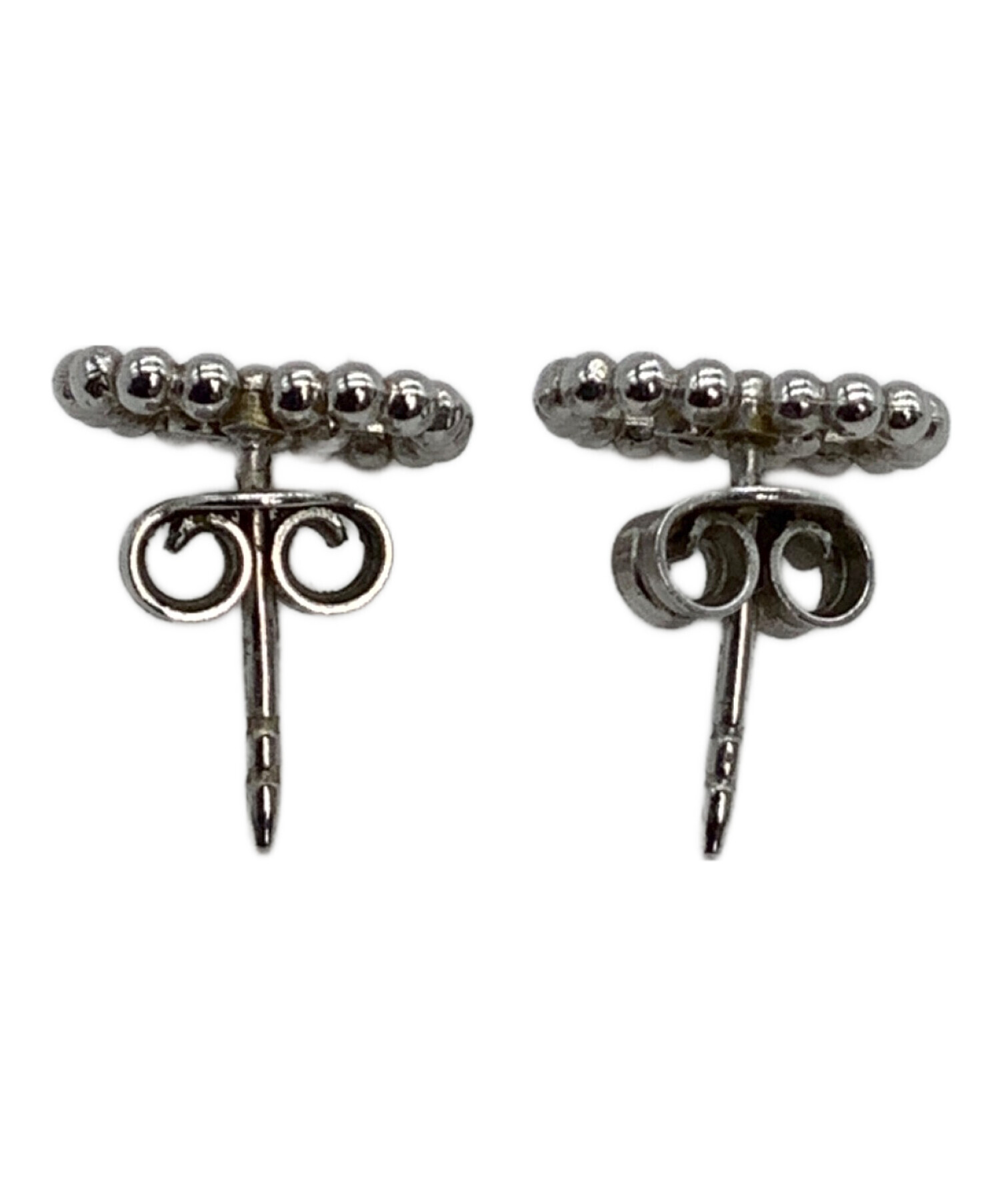 中古・古着通販】GUCCI (グッチ) ピアス インターロッキング シルバー