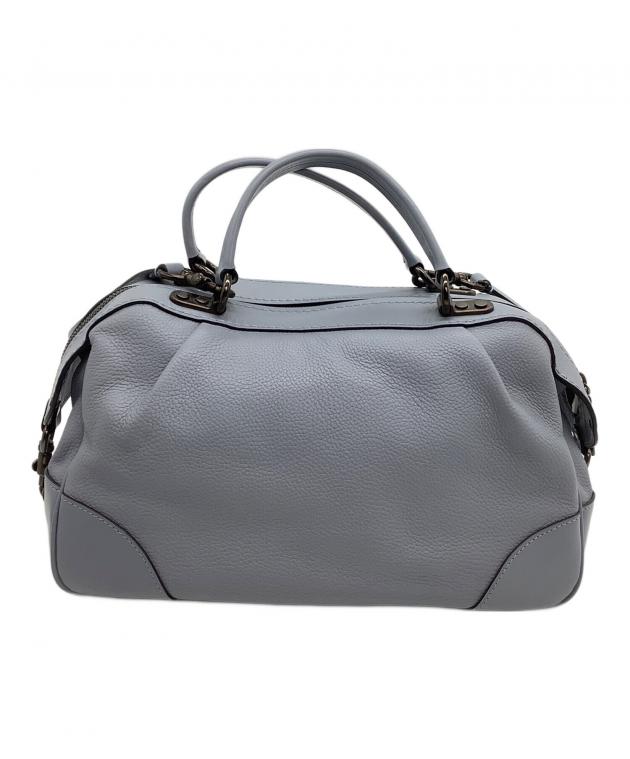 【新品未使用】COACH レーンサッチェル ブルーグレー ミニボストン 2WAY 中古・古着通販】COACH (コーチ) 2WAYショルダーバッグ レーン