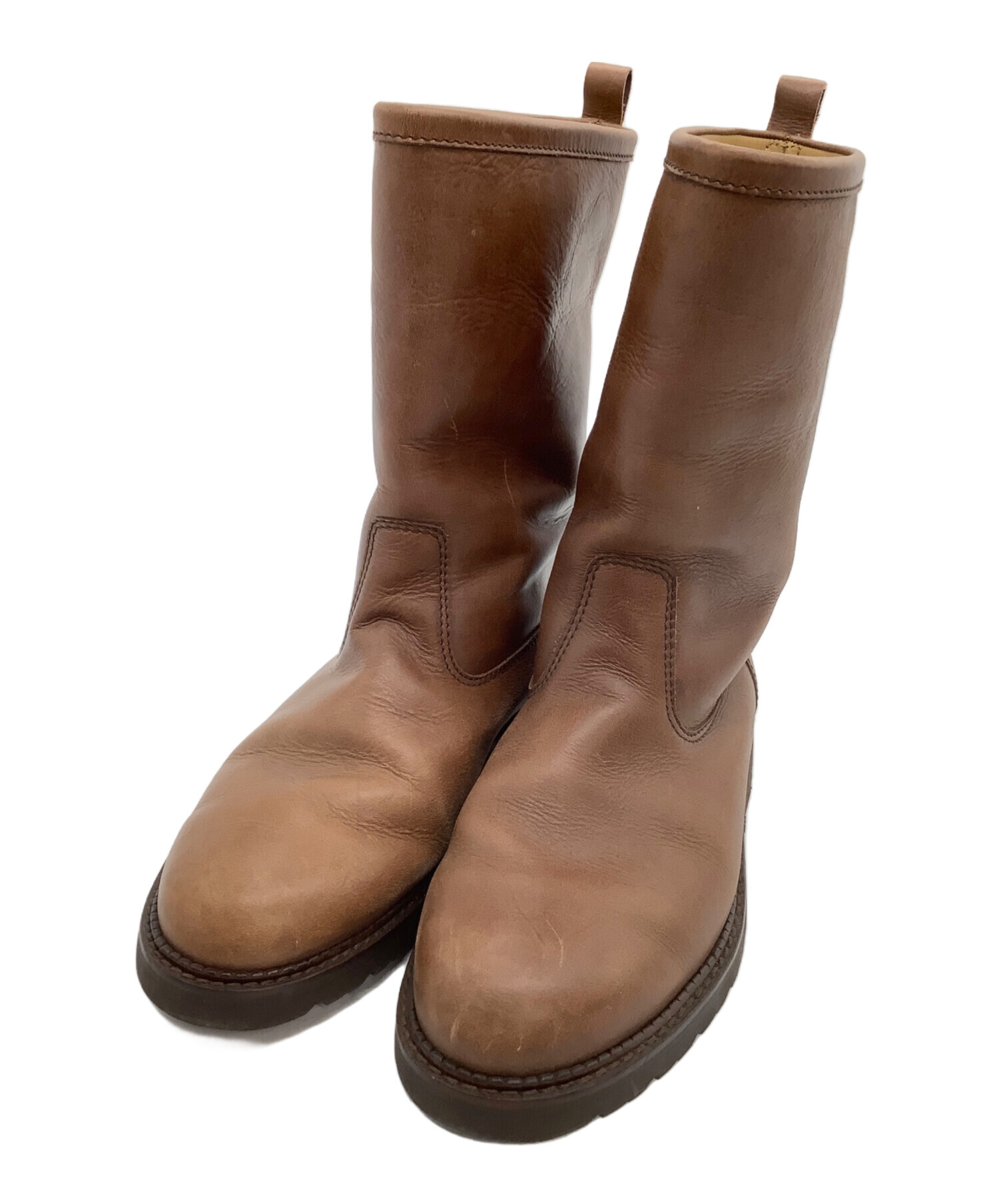 中古・古着通販】Burberry's (バーバリーズ) ミドルブーツ ブラウン