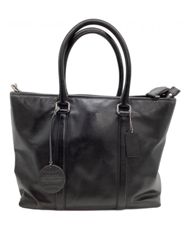 COACH ブラックトートバッグ 中古・古着通販】COACH (コーチ) トートバッグ ブラック｜ブランド