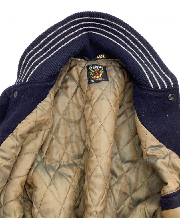 中古・古着通販】Schott (ショット) スタジャン ネイビー サイズ:L