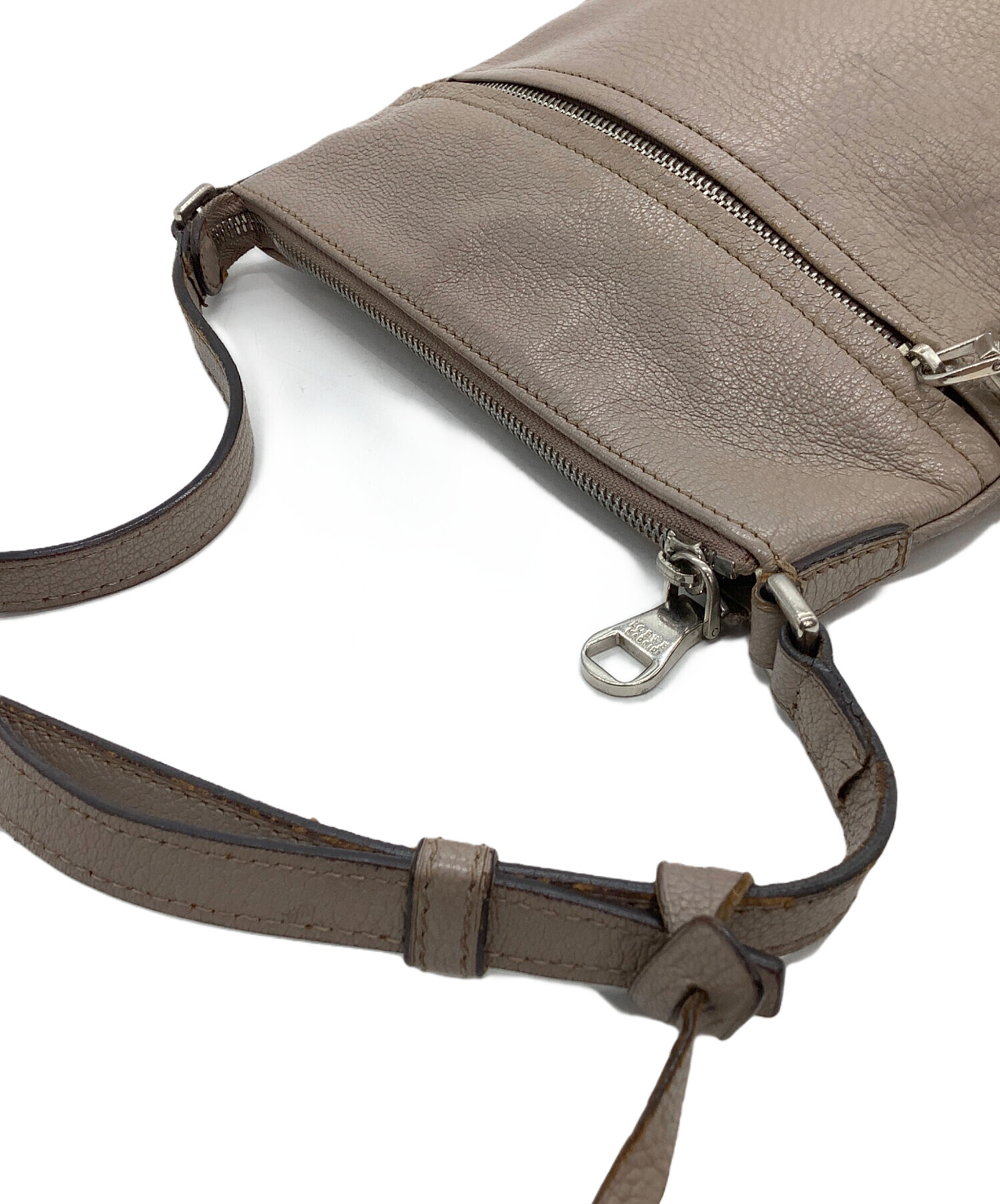 中古・古着通販】LOEWE (ロエベ) ショルダーバッグ アナグラム グレー