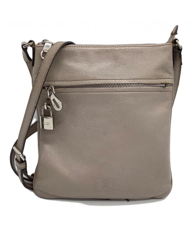 中古・古着通販】LOEWE (ロエベ) ショルダーバッグ アナグラム グレー