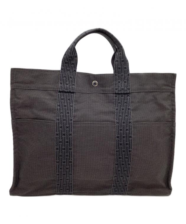 HERMES (エルメス) エールラインハンドバッグ メンズ ハンドバッグ 中古 中古・古着通販】HERMES (エルメス) ハンドバッグ エールライン グレー