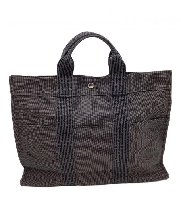 陸*O様 HERMES エールライン 中古・古着通販】HERMES (エルメス) ハンドバッグ エールライン グレー