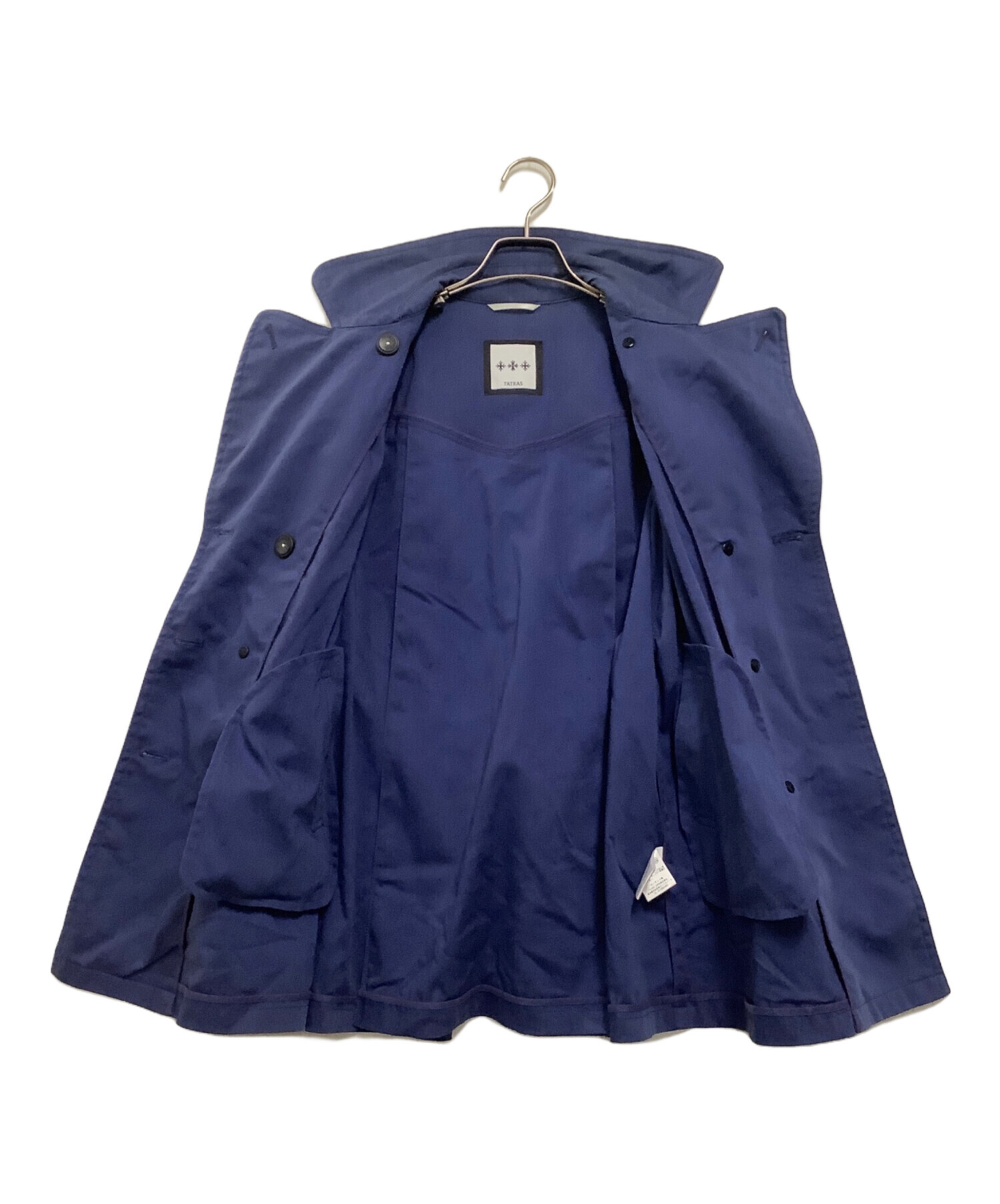 【美品】TATRAS タトラス ダブルトレンチコート　サイズ 02 ベルト欠品 中古・古着通販】TATRAS (タトラス) トレンチコート IMPERIA ネイビー