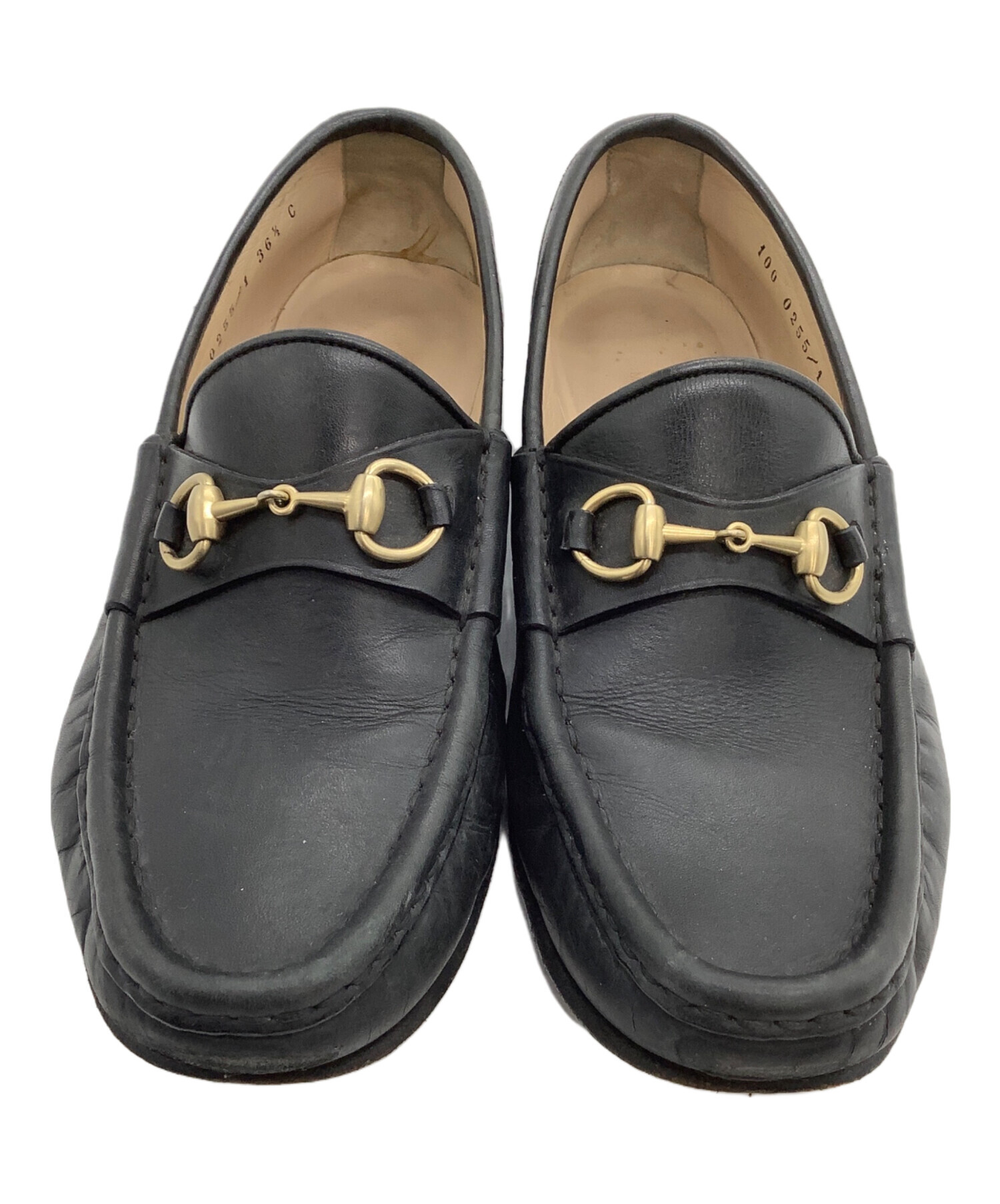 中古・古着通販】GUCCI (グッチ) ビットローファー ブラック サイズ:36