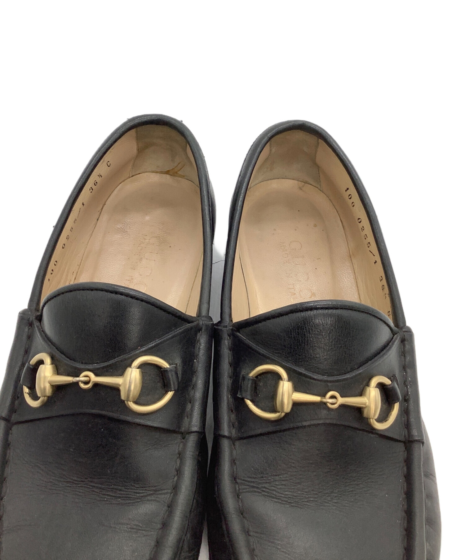 中古・古着通販】GUCCI (グッチ) ビットローファー ブラック サイズ:36