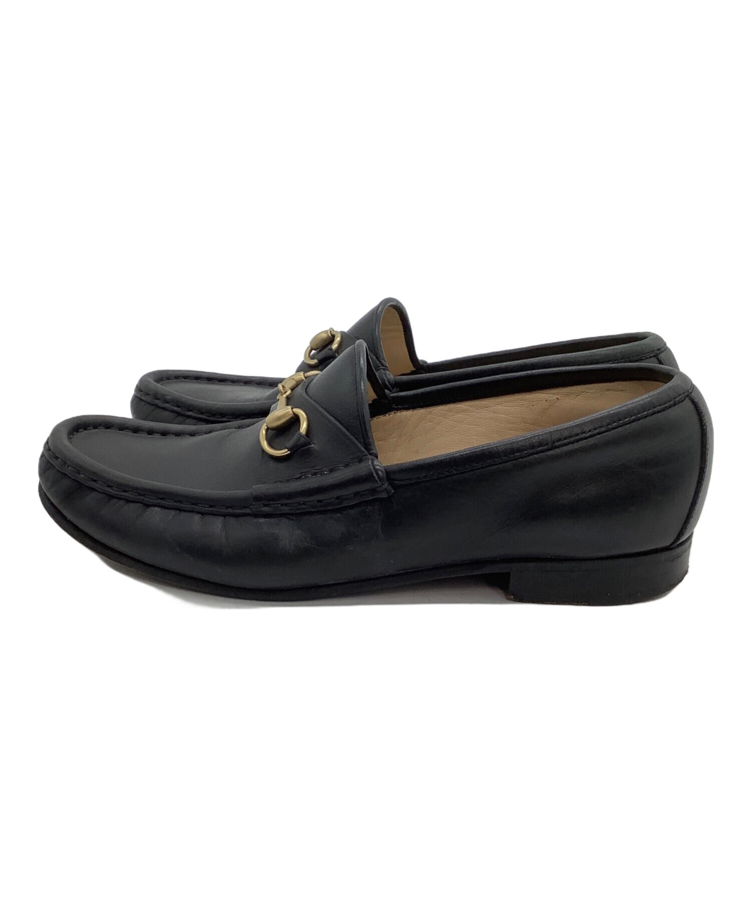 中古・古着通販】GUCCI (グッチ) ビットローファー ブラック サイズ:36
