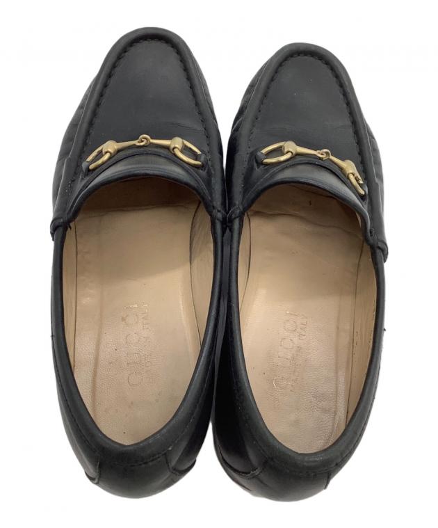 中古・古着通販】GUCCI (グッチ) ビットローファー ブラック サイズ:36