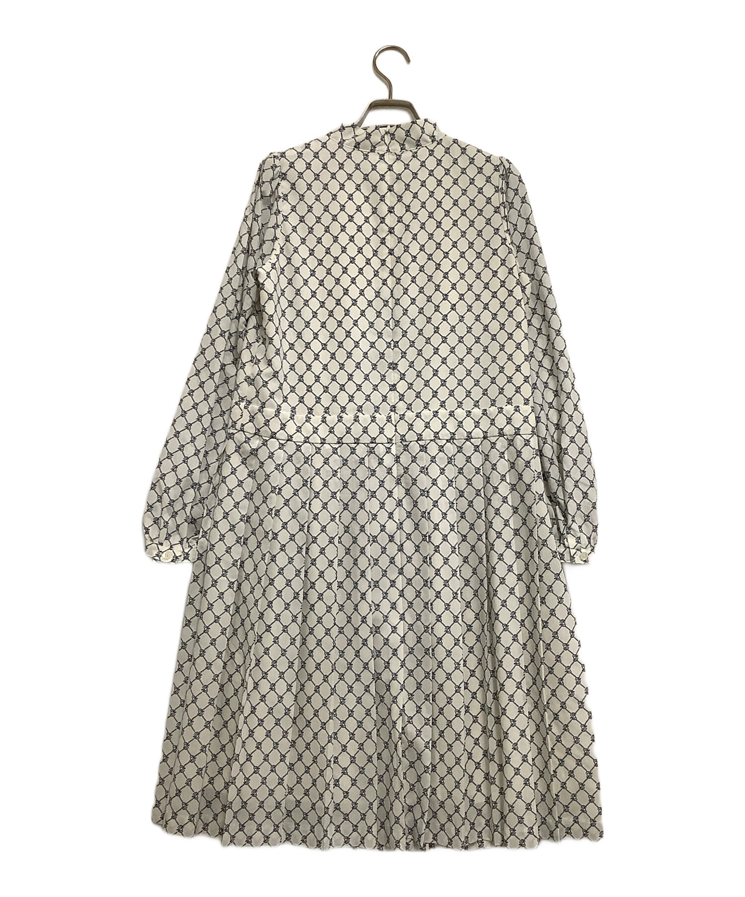 あ*す様 ブルーレーベルクレストブリッジ ロング　ワンピース ドッキング　長袖 中古・古着通販】BLUE LABEL CRESTBRIDGE (ブルーレーベルクレスト
